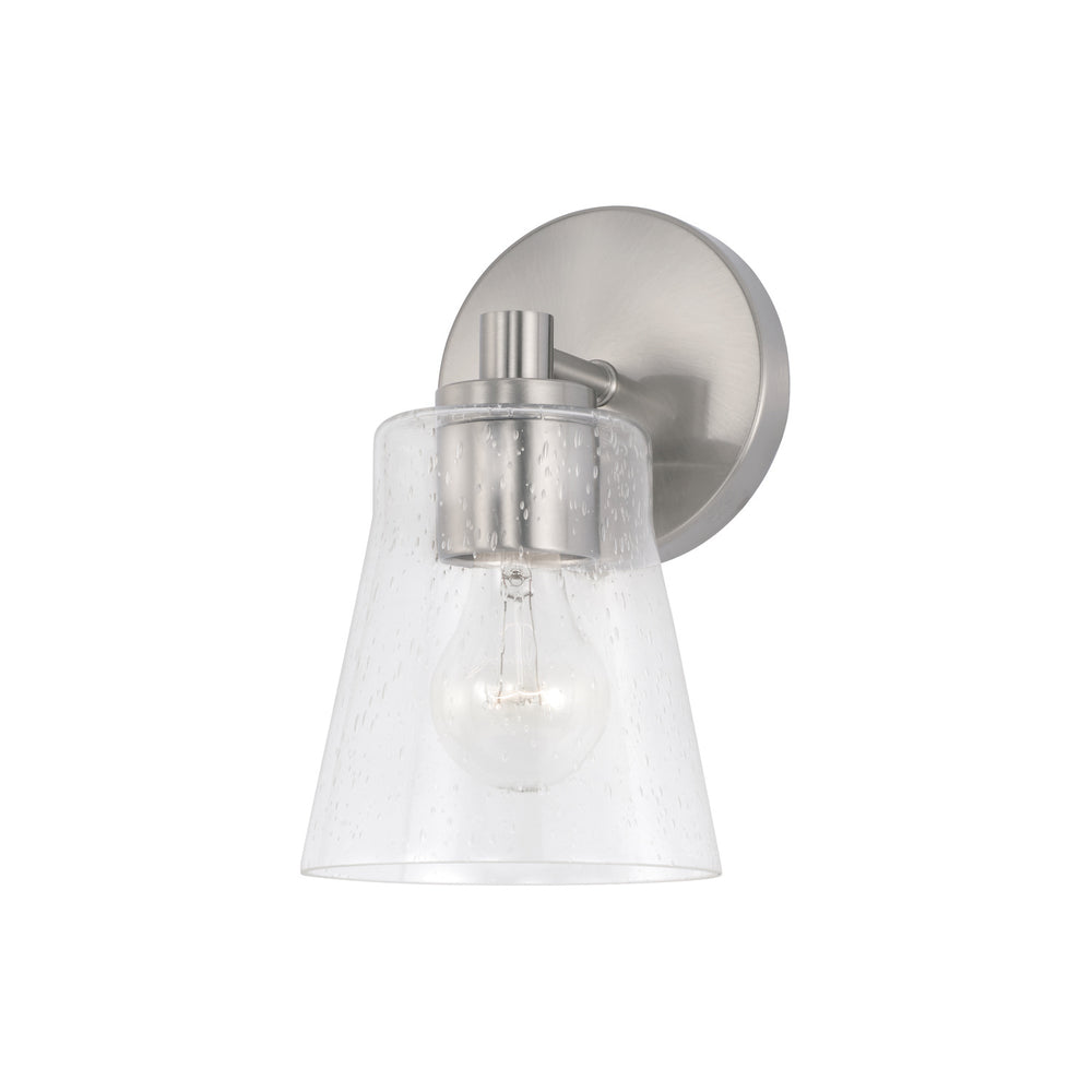 Capital Lighting - One Light Wall Sconce - Baker - Brushed Nickel- Union Lighting Luminaires Decor