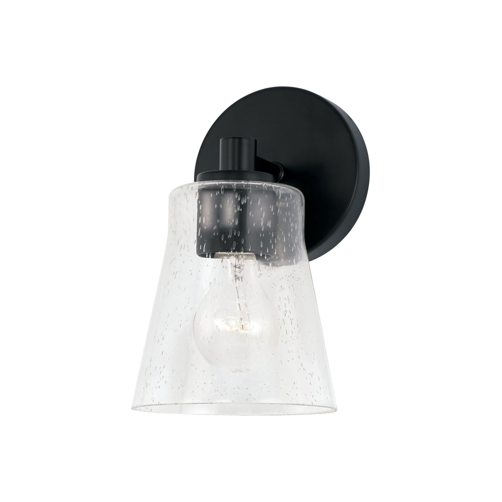 Capital Lighting - One Light Wall Sconce - Baker - Matte Black- Union Lighting Luminaires Decor