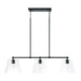 Capital Lighting - Three Light Island Pendant - Baker - Matte Black- Union Lighting Luminaires Decor