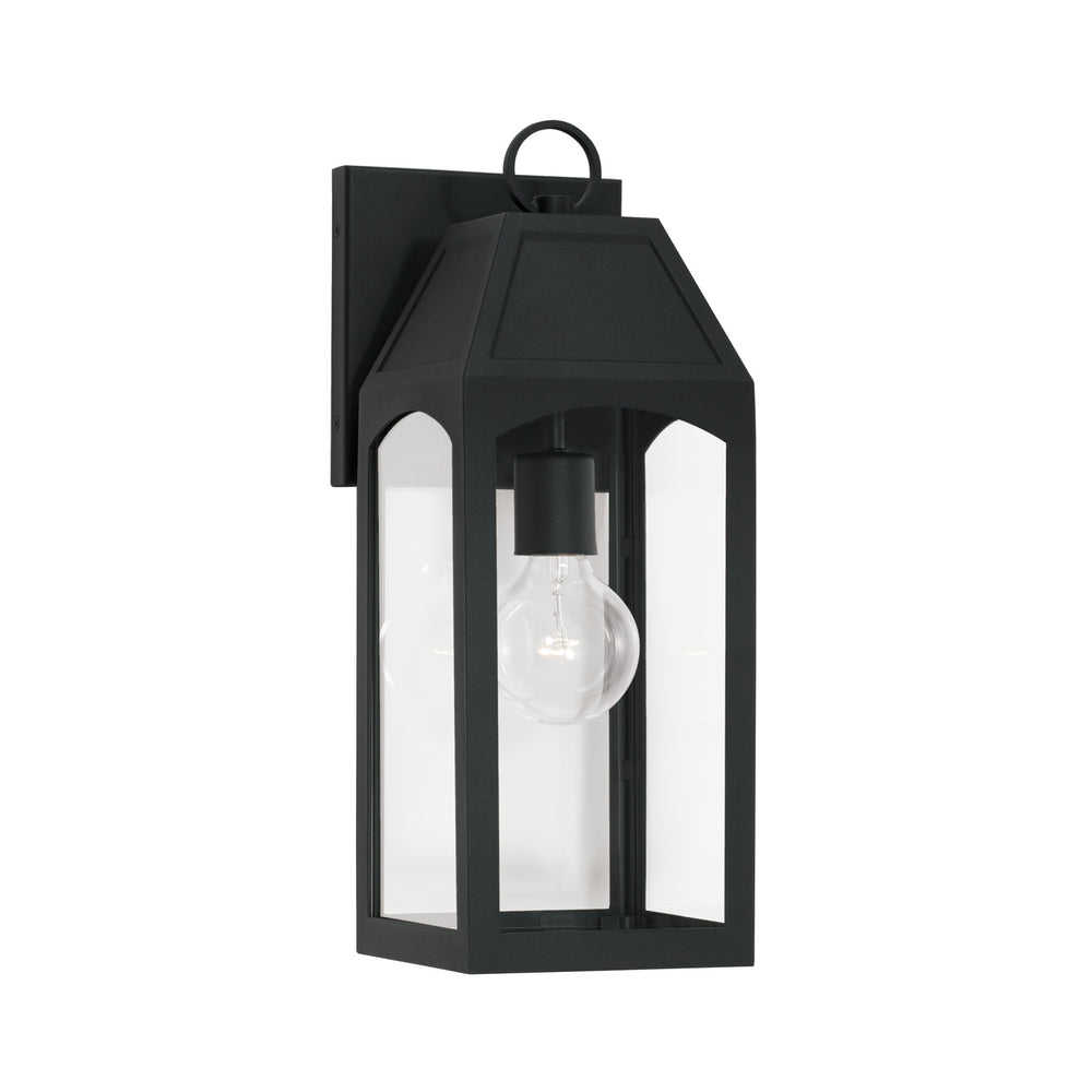 Capital Lighting - One Light Outdoor Wall Lantern - Burton - Black- Union Lighting Luminaires Decor