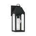Capital Lighting - One Light Outdoor Wall Lantern - Burton - Black- Union Lighting Luminaires Decor