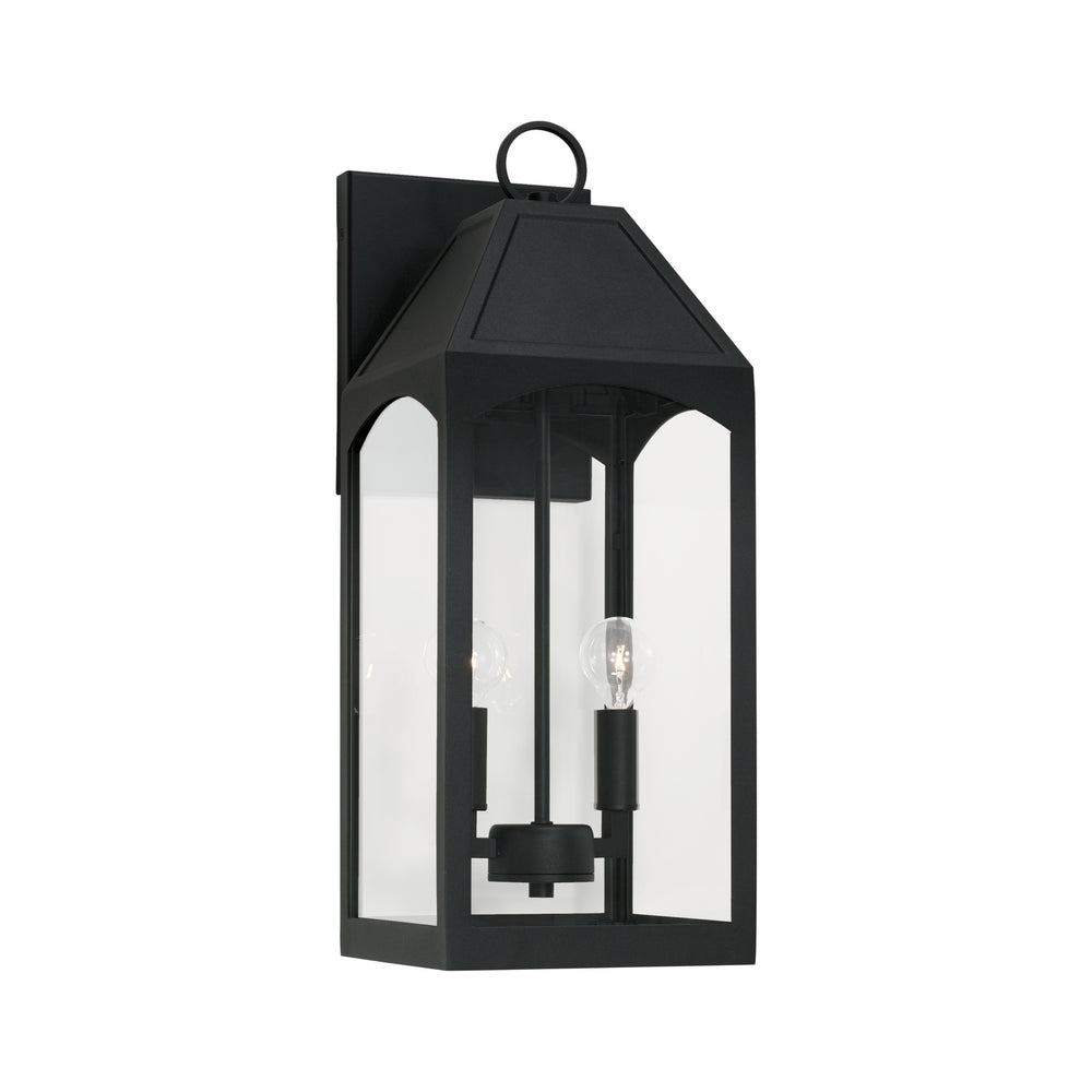 Capital Lighting - Two Light Outdoor Wall Lantern - Burton - Black- Union Lighting Luminaires Decor