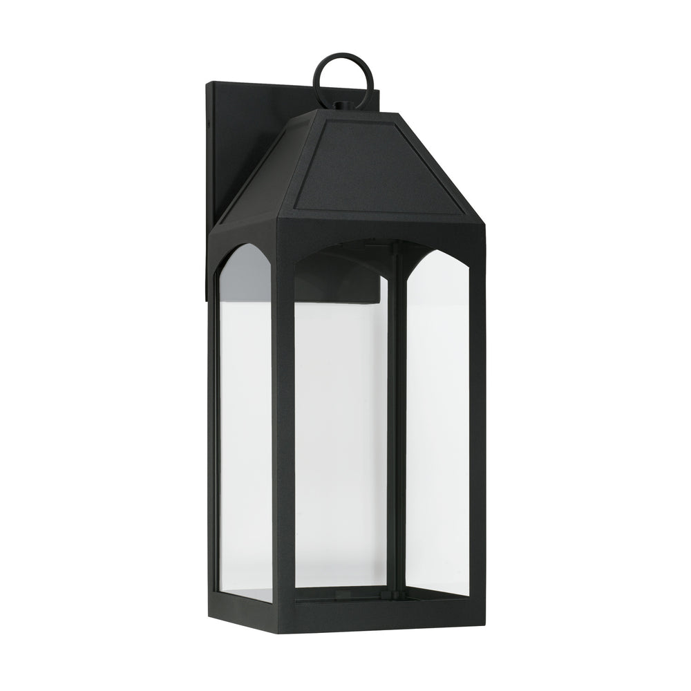Capital Lighting - One Light Outdoor Wall Lantern - Burton - Black- Union Lighting Luminaires Decor