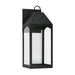 Capital Lighting - One Light Outdoor Wall Lantern - Burton - Black- Union Lighting Luminaires Decor