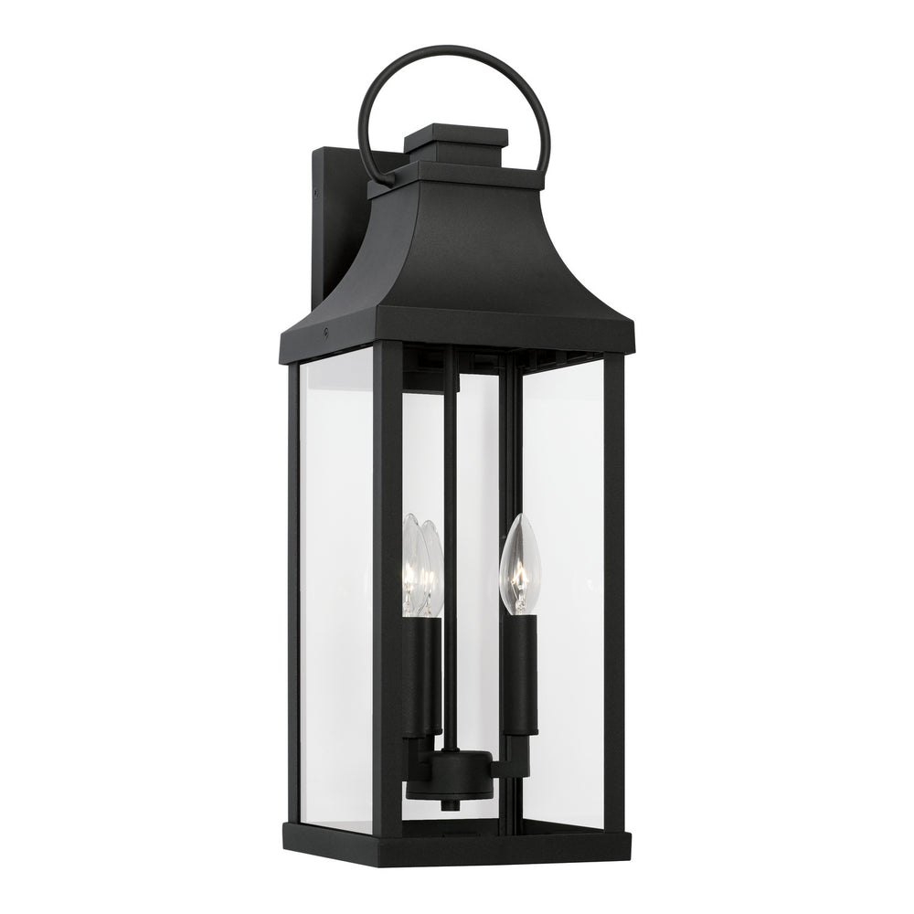 Capital Lighting - Three Light Outdoor Wall Lantern - Bradford - Black- Union Lighting Luminaires Decor