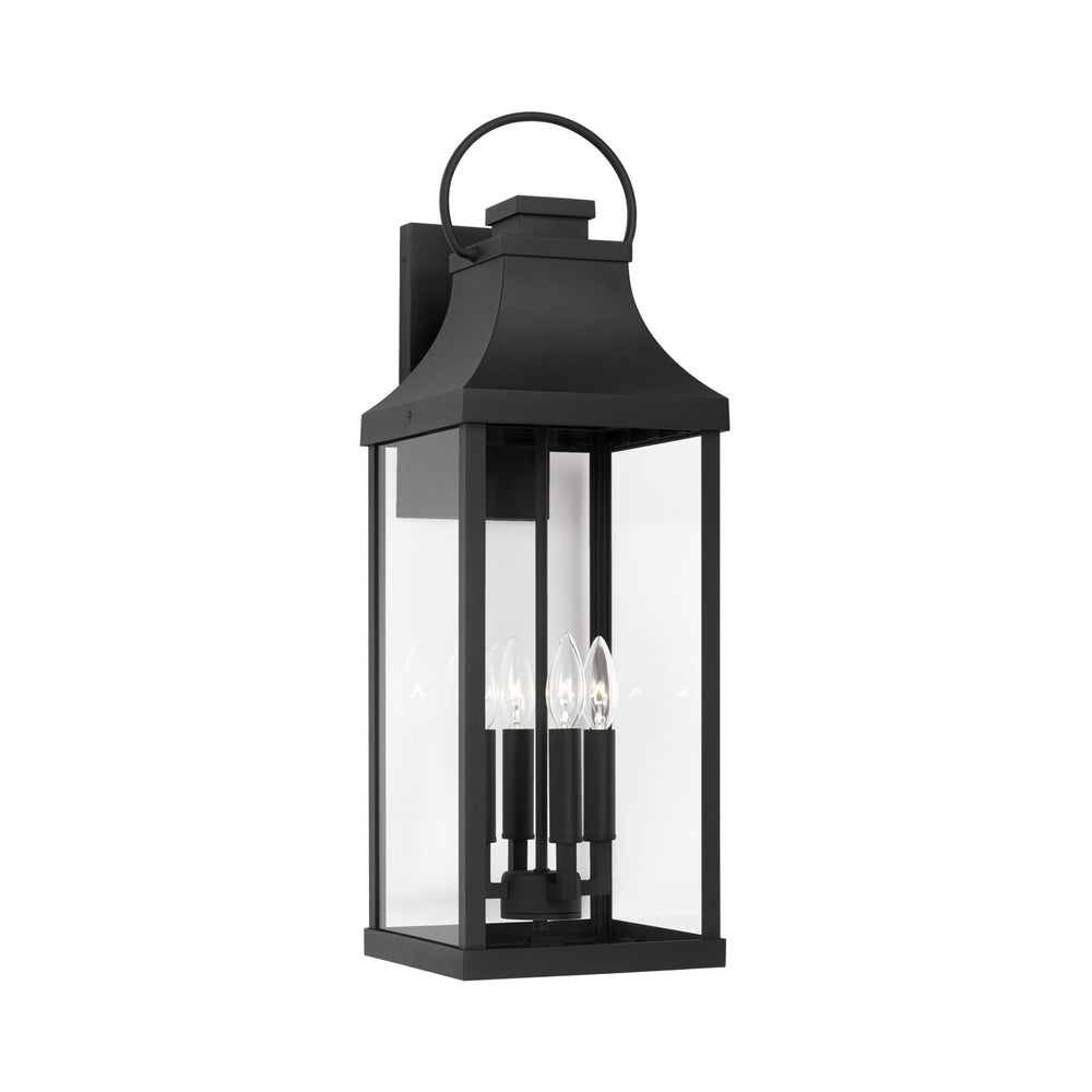 Capital Lighting - Four Light Outdoor Wall Lantern - Bradford - Black- Union Lighting Luminaires Decor