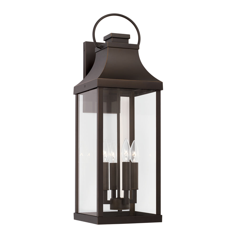 Capital Lighting - Four Light Outdoor Wall Lantern - Bradford - Oiled Bronze- Union Lighting Luminaires Decor