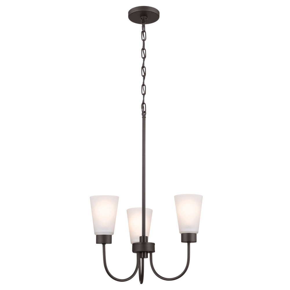 Kichler Canada - Three Light Chandelier - Erma - Olde Bronze- Union Lighting Luminaires Decor