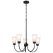 Kichler Canada - Five Light Chandelier - Erma - Black- Union Lighting Luminaires Decor