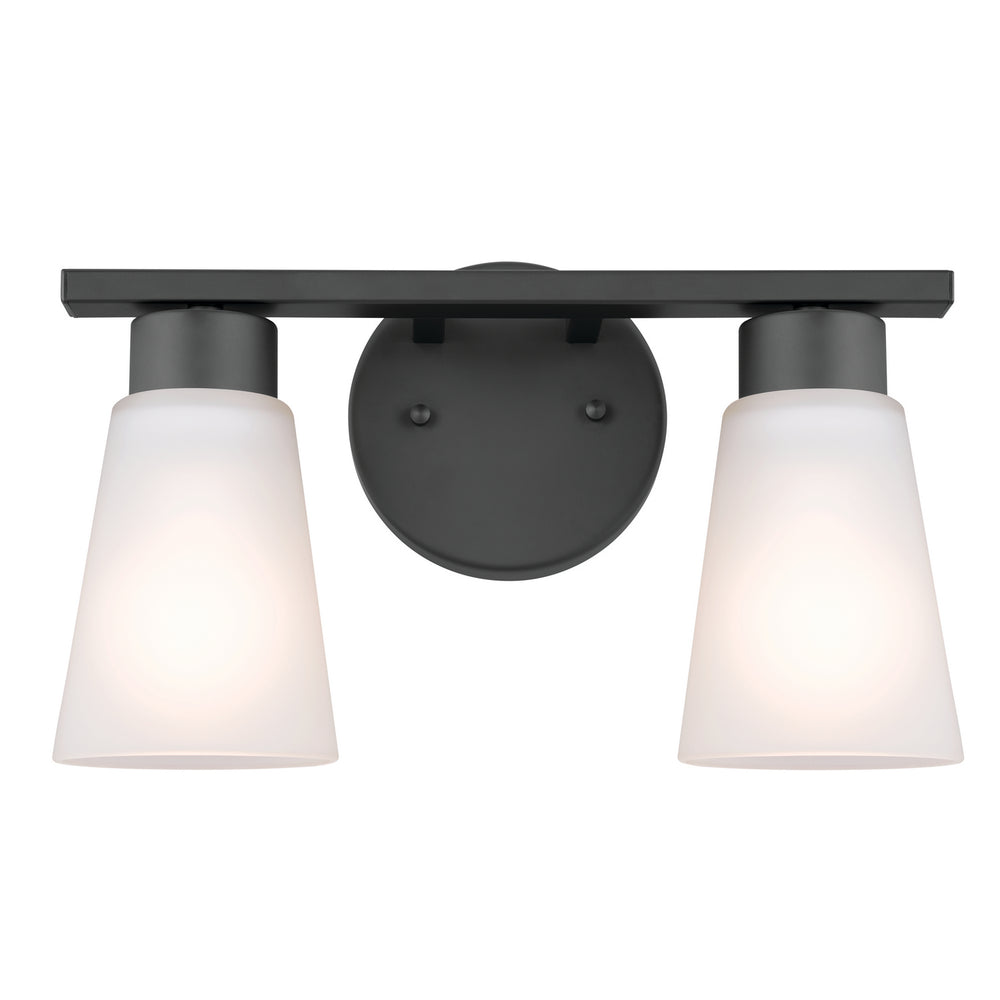 Kichler Canada - Two Light Bath - Stamos - Black- Union Lighting Luminaires Decor
