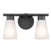 Kichler Canada - Two Light Bath - Stamos - Black- Union Lighting Luminaires Decor