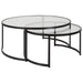 Uttermost - Nesting Coffee Tables S/2 - Rhea - Satin Black- Union Lighting Luminaires Decor