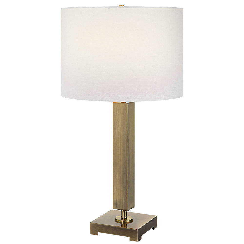 Uttermost - One Light Table Lamp - Duomo - Antique Brass- Union Lighting Luminaires Decor
