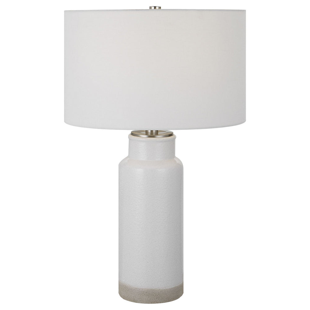 Uttermost - One Light Table Lamp - Albany - Brushed Nickel- Union Lighting Luminaires Decor