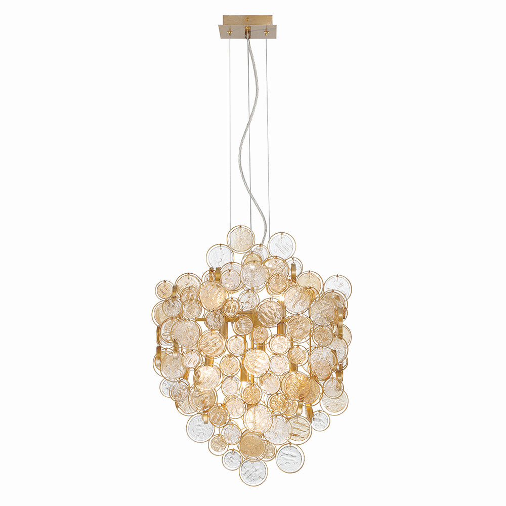 Eurofase Canada - Seven Light Chandelier - Trento - Antique Gold- Union Lighting Luminaires Decor