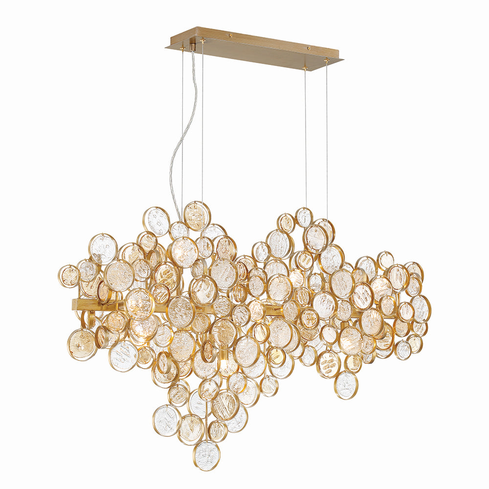 Eurofase Canada - 12 Light Chandelier - Trento - Antique Gold- Union Lighting Luminaires Decor