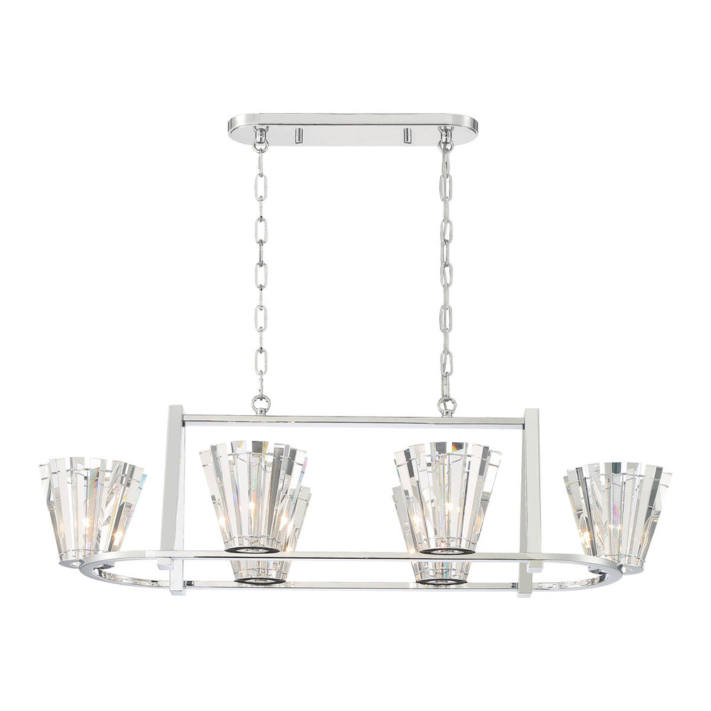 Eurofase Canada - Six Light Chandelier - Ricca - Chrome- Union Lighting Luminaires Decor