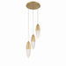 Eurofase Canada - Three Light Chandelier - Ecrou - Gold- Union Lighting Luminaires Decor