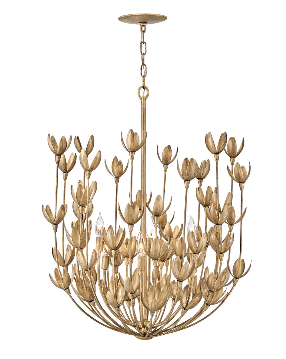 Hinkley Canada - LED Chandelier - Flora - Burnished Gold- Union Lighting Luminaires Decor