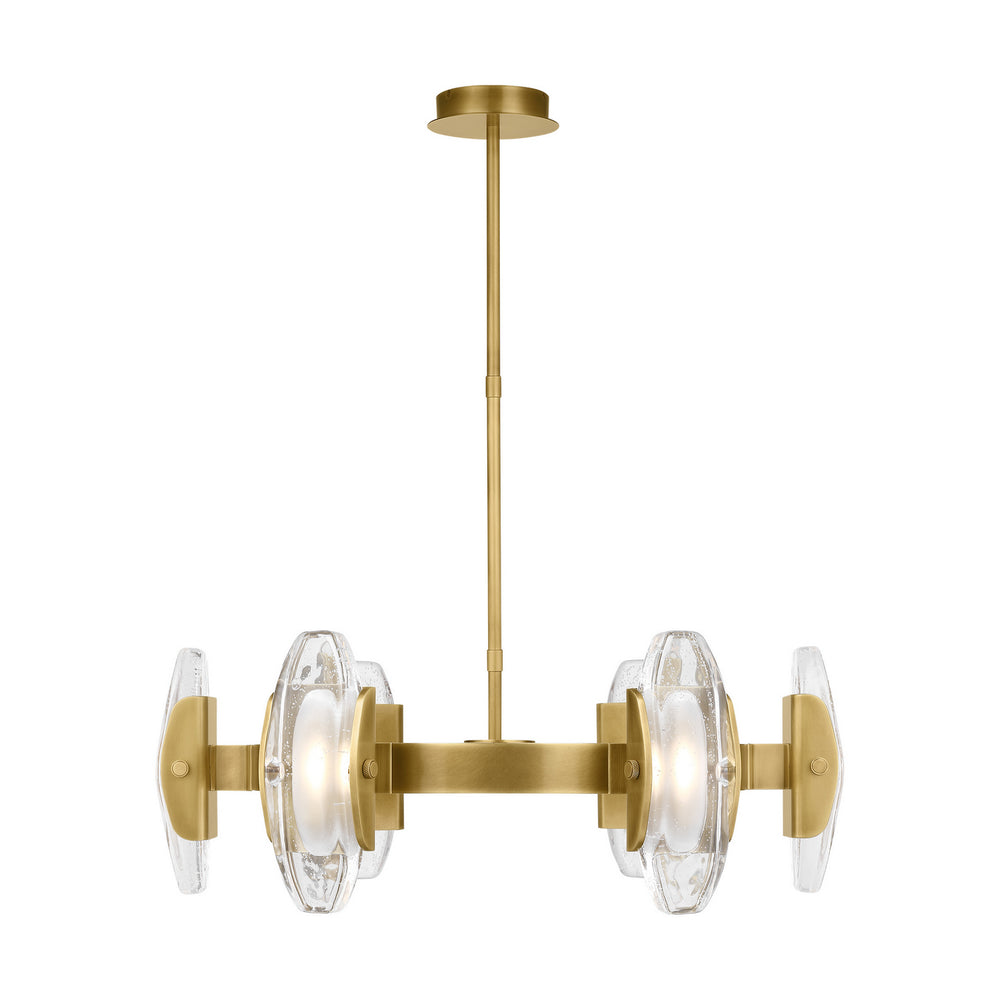 Visual Comfort Modern - LED Chandelier - Wythe - Plated Brass- Union Lighting Luminaires Decor