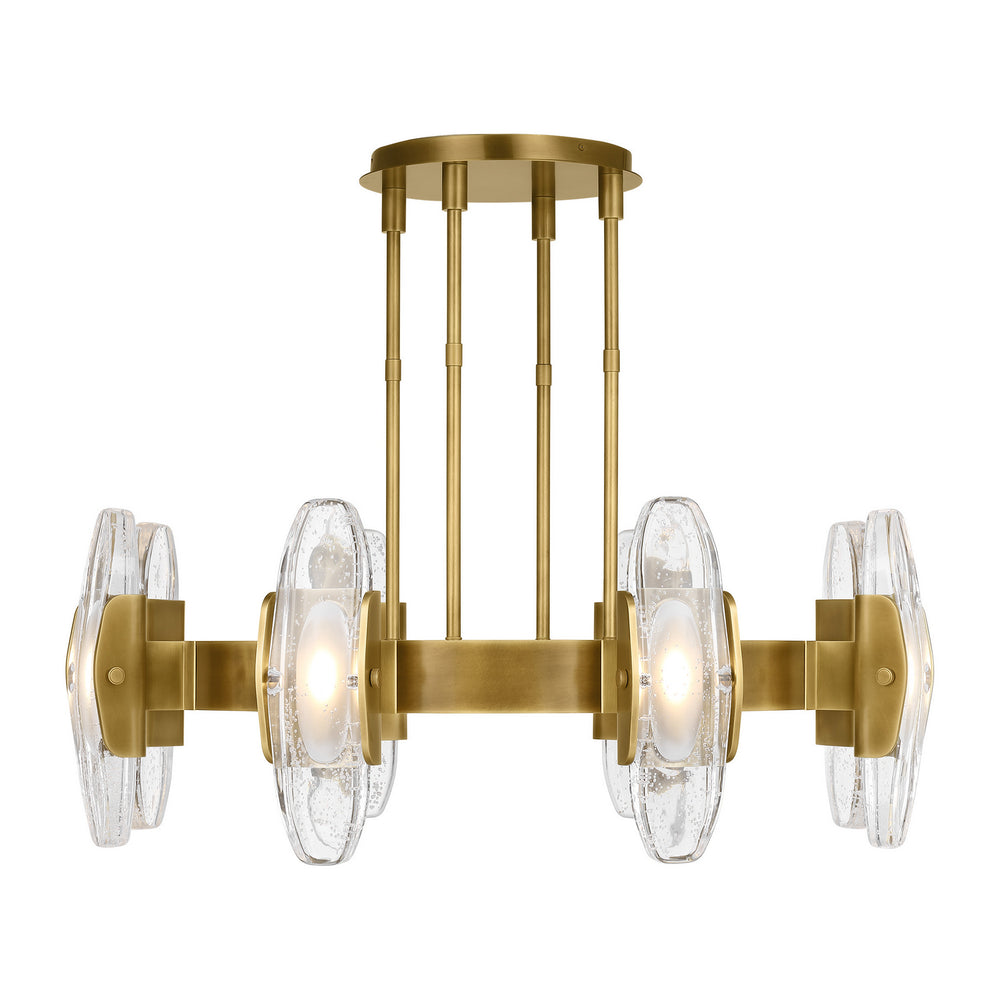 Visual Comfort Modern - LED Chandelier - Wythe - Plated Brass- Union Lighting Luminaires Decor