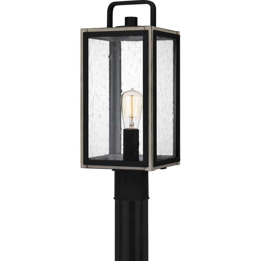 Quoizel - One Light Outdoor Post Mount - Bramshaw - Matte Black- Union Lighting Luminaires Decor