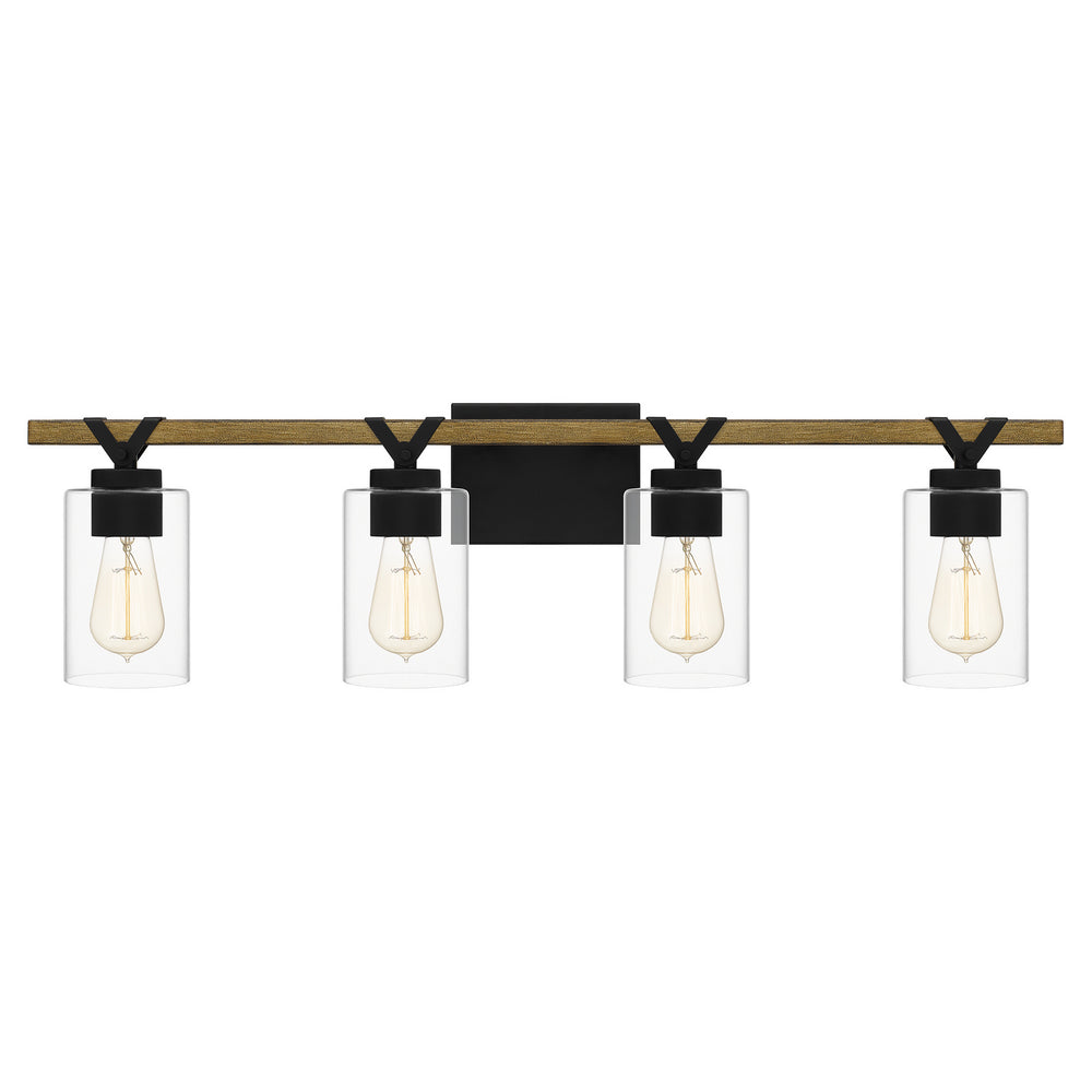 Quoizel - Four Light Bath - Devon Court - Matte Black- Union Lighting Luminaires Decor