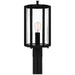 Quoizel - One Light Outdoor Post Mount - Hazel - Earth Black- Union Lighting Luminaires Decor