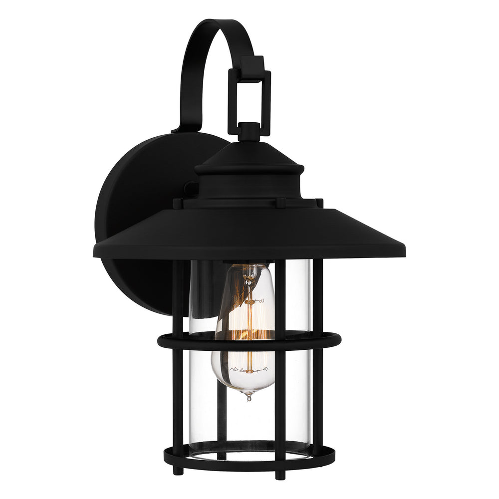 Quoizel - One Light Outdoor Wall Mount - Lombard - Matte Black- Union Lighting Luminaires Decor