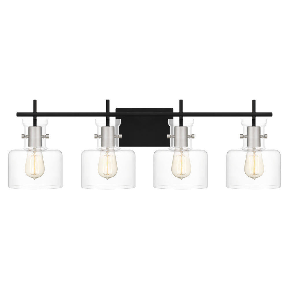 Quoizel - Four Light Bath - Pensbury - Matte Black- Union Lighting Luminaires Decor