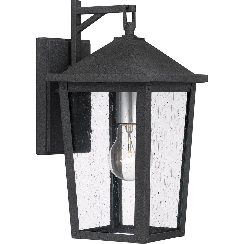 Quoizel - One Light Outdoor Wall Mount - Stoneleigh - Mottled Black- Union Lighting Luminaires Decor