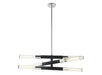 Matteo Canada - Six Light Pendant - Tubo - Matte Black- Union Lighting Luminaires Decor