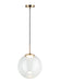 Matteo Canada - Pendant - Boble - Aged Gold Brass- Union Lighting Luminaires Decor