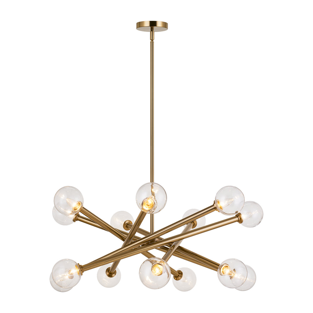 Matteo Canada - Pendant - Matchstix - Aged Gold Brass- Union Lighting Luminaires Decor