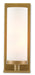 Currey and Company - One Light Wall Sconce - Bagno - Antique Brass/Opaque Glass- Union Lighting Luminaires Decor