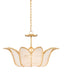 Currey and Company - Three Light Chandelier - Bunny Williams - Contemporary Gold Leaf/Clear- Union Lighting Luminaires Decor