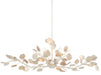 Currey and Company - Six Light Chandelier - Lunaria - Contemporary Silver Leaf- Union Lighting Luminaires Decor