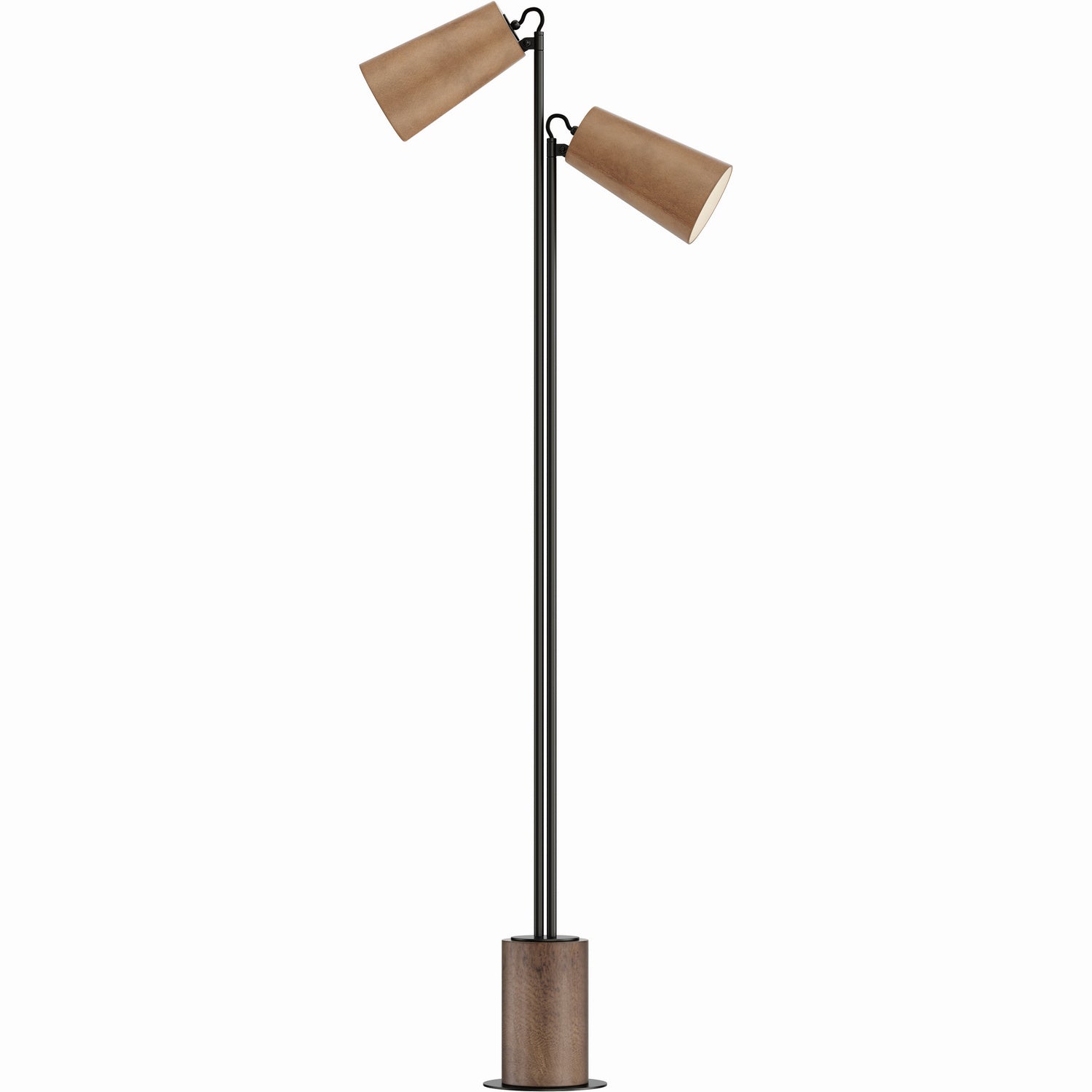 Maxim - LED Floor Lamp - Scout - Weathered Wood / Tan Leather- Union Lighting Luminaires Decor