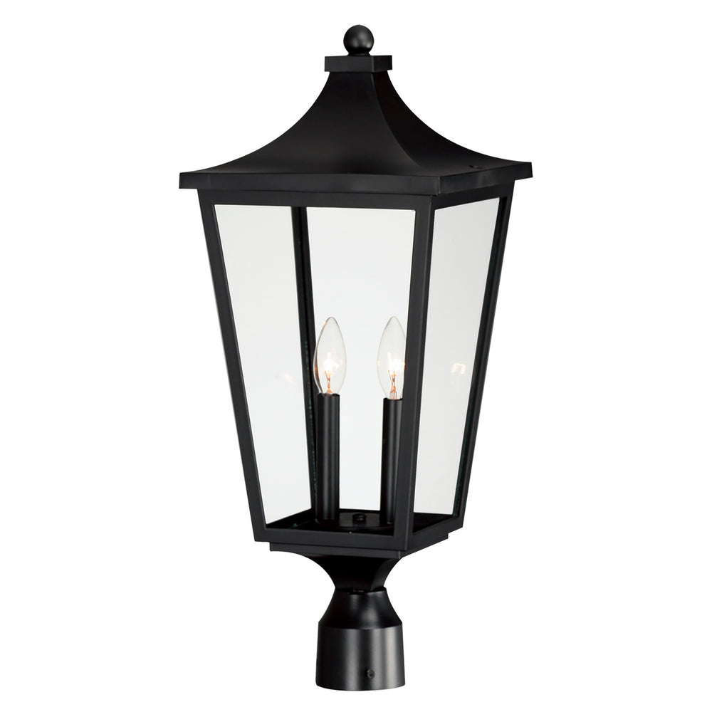 Maxim - Two Light Outdoor Post Lantern - Sutton Place VX - Black- Union Lighting Luminaires Decor
