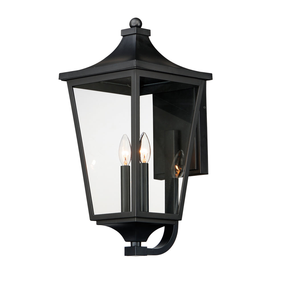 Maxim - Two Light Outdoor Wall Sconce - Sutton Place VX - Black- Union Lighting Luminaires Decor