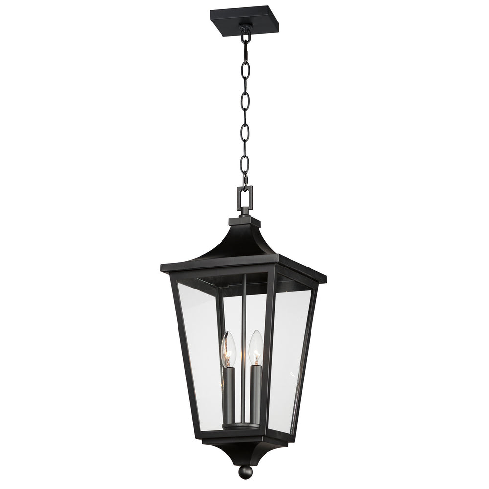 Maxim - Two Light Outdoor Hanging Lantern - Sutton Place VX - Black- Union Lighting Luminaires Decor