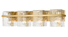 Z-Lite Canada - Four Light Vanity - Bennington - Modern Gold- Union Lighting Luminaires Decor