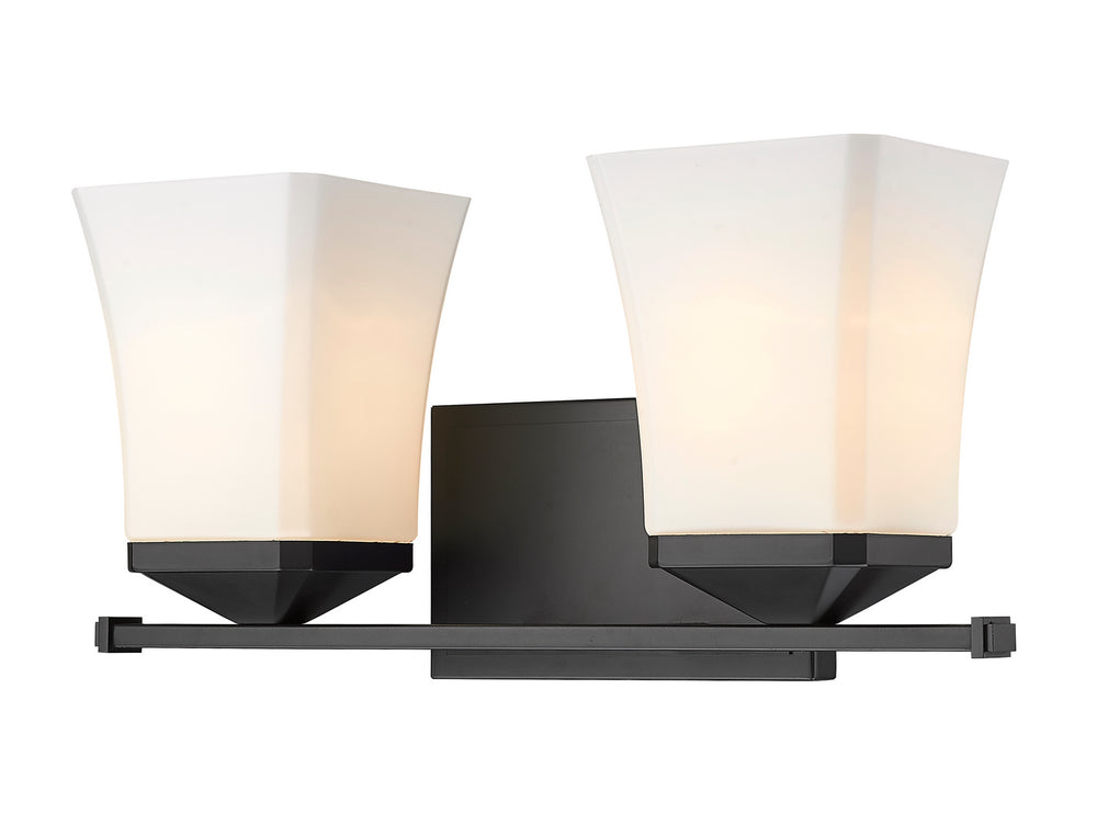 Z-Lite Canada - Two Light Vanity - Darcy - Matte Black- Union Lighting Luminaires Decor