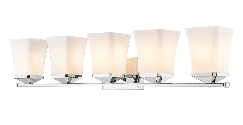 Z-Lite Canada - Five Light Vanity - Darcy - Chrome- Union Lighting Luminaires Decor