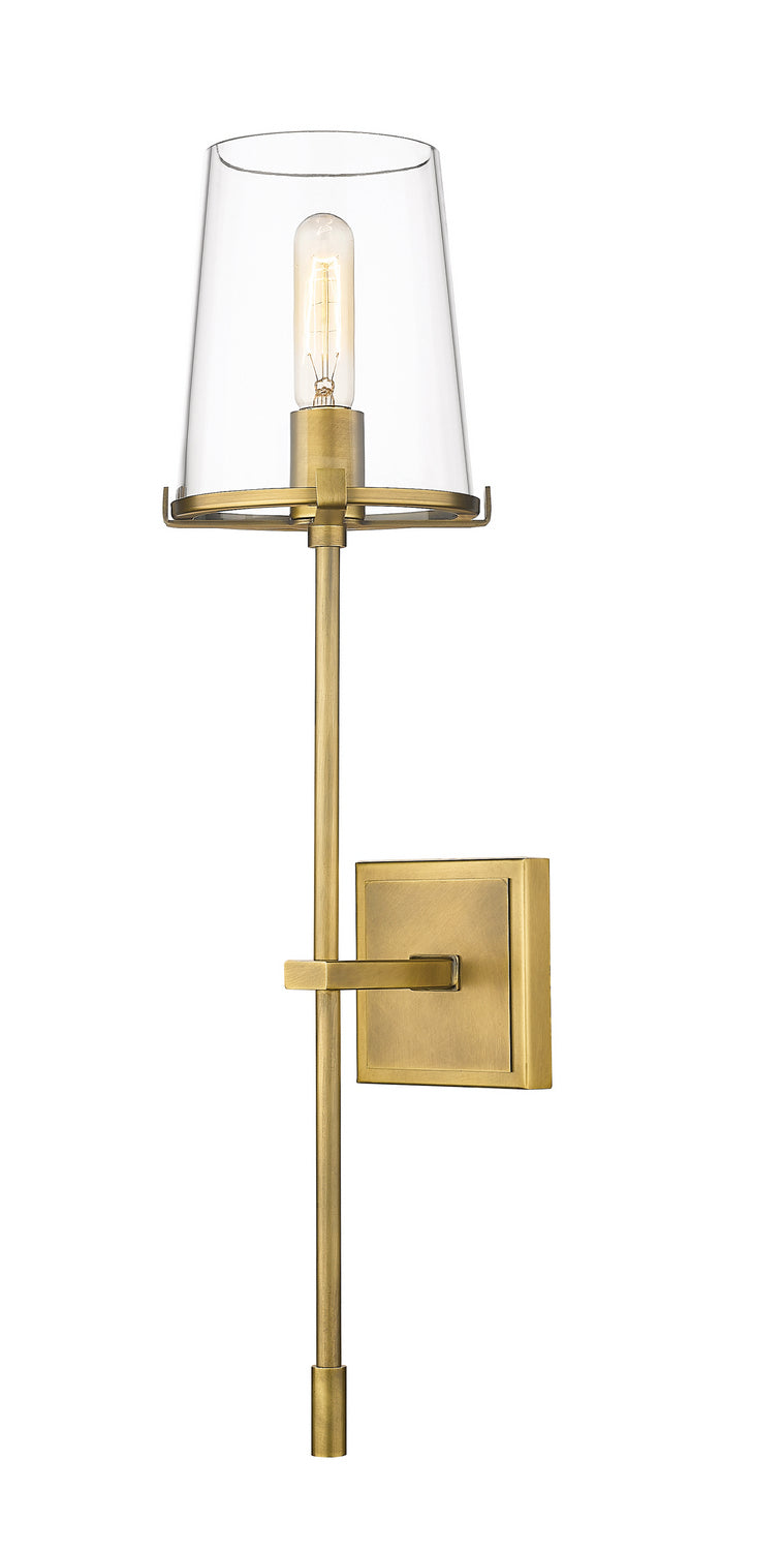 Z-Lite Canada - One Light Wall Sconce - Callista - Rubbed Brass- Union Lighting Luminaires Decor