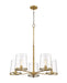 Z-Lite Canada - Five Light Chandelier - Callista - Rubbed Brass- Union Lighting Luminaires Decor