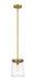 Z-Lite Canada - One Light Mini Pendant - Callista - Rubbed Brass- Union Lighting Luminaires Decor