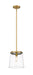 Z-Lite Canada - One Light Pendant - Callista - Rubbed Brass- Union Lighting Luminaires Decor