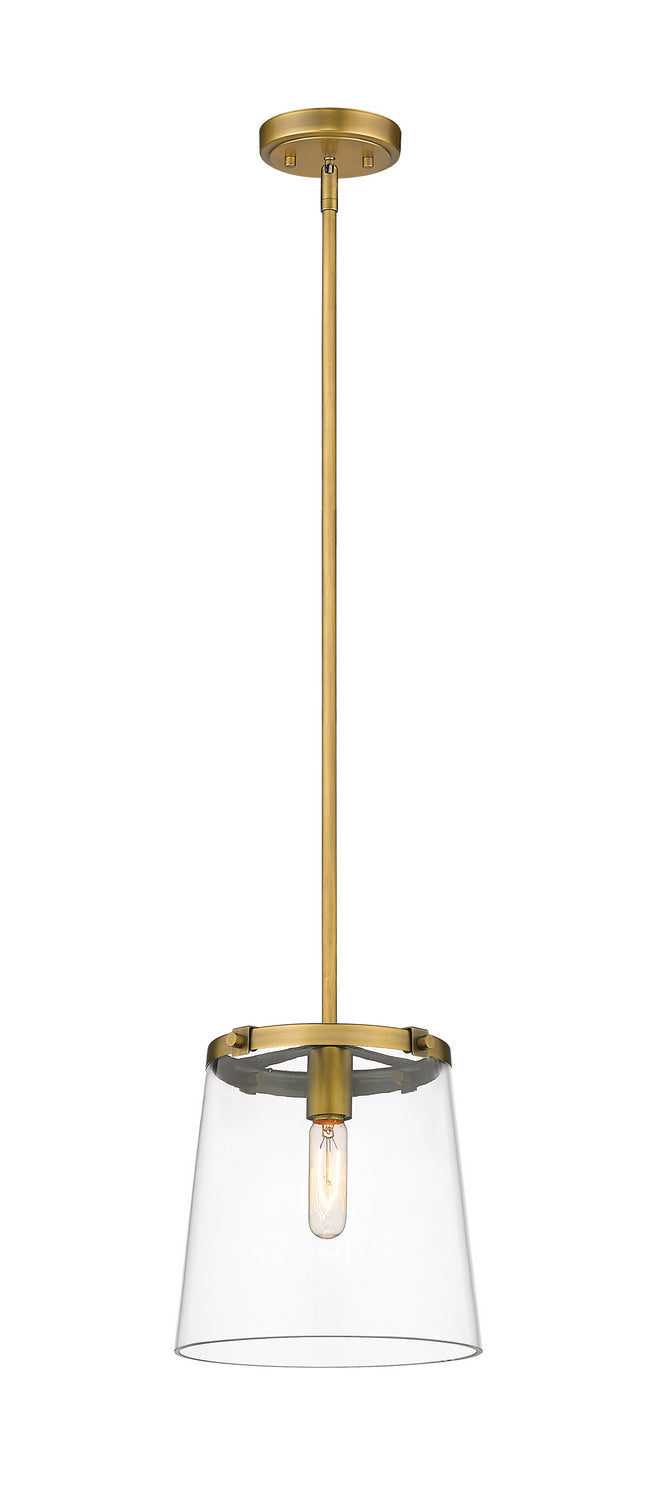 Z-Lite Canada - One Light Pendant - Callista - Rubbed Brass- Union Lighting Luminaires Decor