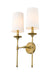 Z-Lite Canada - Two Light Wall Sconce - Emily - Rubbed Brass- Union Lighting Luminaires Decor
